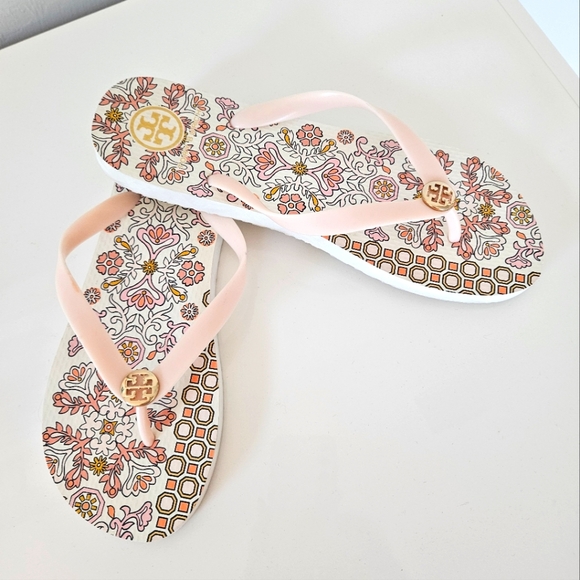 NWOT Tory Burch Hicks Garden Flip Flops - Picture 6 of 15